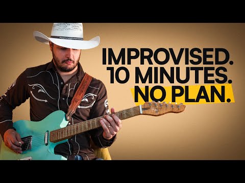 10 Minutes of Country Blues Guitar Soloing (No Plan, Just Improvising!)