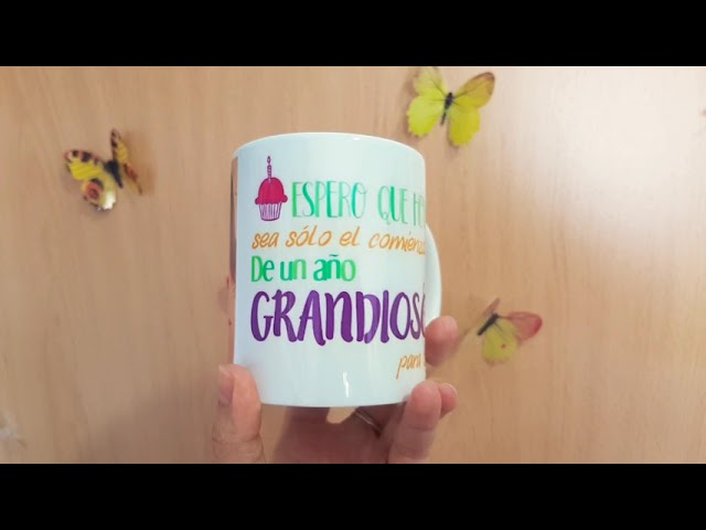 Vídeo relacionado con UO Taza de Regalo con Mensaje Persona Vitamina, Regalo para Amigas, 350 ml, Cerámica