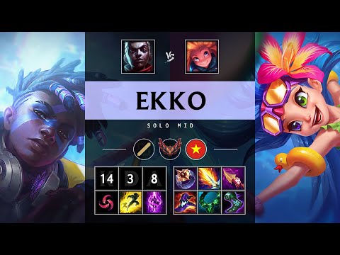 Ekko Mid vs Zoe: Unstoppable - VN Grandmaster Patch 14.24