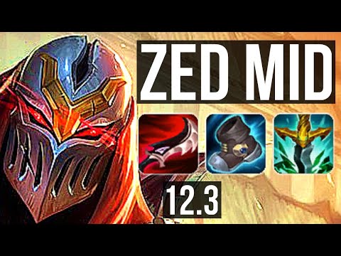 ZED vs RIVEN (MID) | 6/0/5, 2.0M mastery, Dominating | NA Master | 12.3
