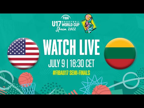Full Basketball Game | SEMI-FINALS: USA v Lithuania | FIBA U17 Basketball World Cup 2022