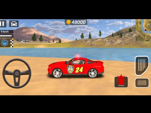 police cop chase simulator 3D game new maclern 3D red Skin car driving Android Gameplay