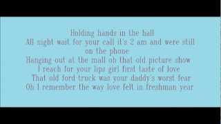 Freshman Year - Brantley Gilbert (Lyrics On Screen)