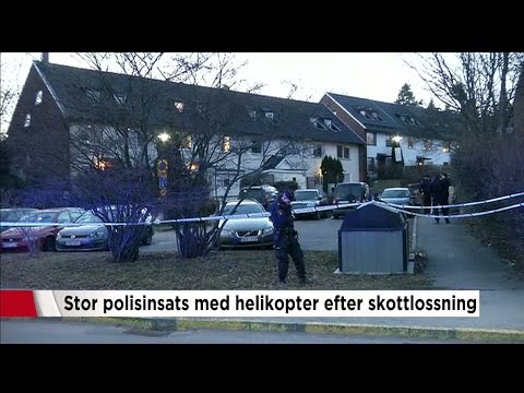 "Utanför ett radhus hittades i en man skjuten" - Nyheterna (TV4)