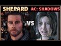 Commander Shepard Plays Assassins Creed Shadows But Probably Shouldn T