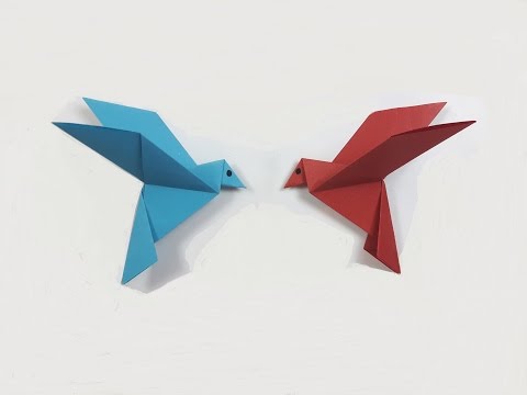 How to make a paper Bird? (easy origami) - YouTube