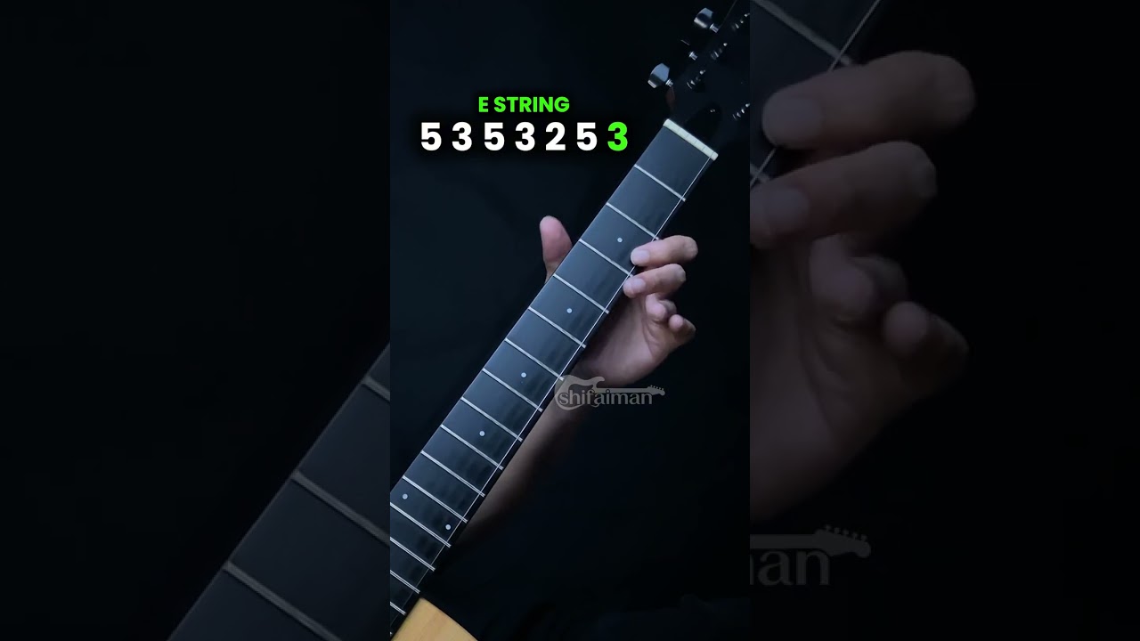 1 Senar The Final Countdown #guitartutorial