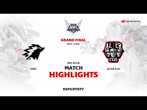 ONIC vs AE HIGHLIGHTS GRAND FINAL MPL ID S16 | ONIC VS AE ESPORTSTV