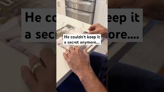 He couldn’t keep it a secret anymore | #shorts #secretsout