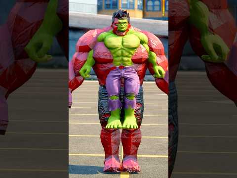 HULK VS DOOMSDAY, HULKBUSTER AND ABOMINATION FIGHT WHO'S THE STRONGEST ? 🤯 #shorts #gta5