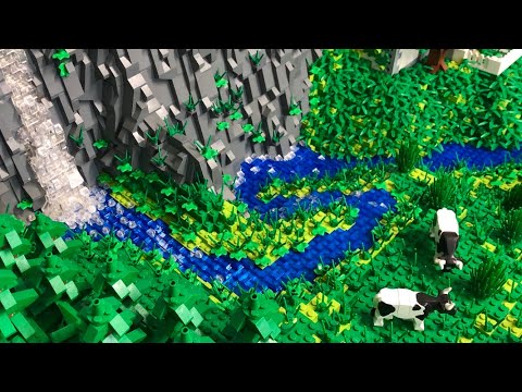 Bau einer Lego Stadt Teil 59. - Ausgestaltung des Bachs