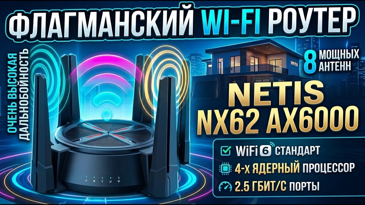 ОБЗОР NETIS NX62 | САМЫЙ ДАЛЬНОБОЙ НЫЙ ФЛАГМАНСКИЙ РОУТЕР