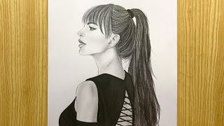 How to draw Taylor Swift (American singer-songwriter) | The Crazy Sketcher