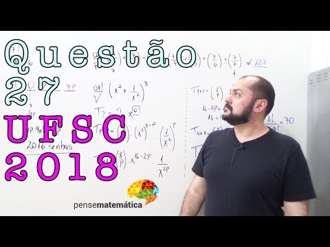 Questão 27 UFSC 2018 de Matemática Resolvida