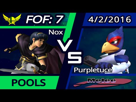 Nox (Marth) vs. Purpletuce (Falco) | SSBM Pools LQF | FoF7