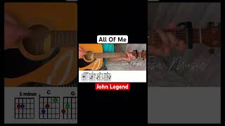 John Legend - All Of Me | BASIC Guitar tutorial Lyrics and Chords #basicguitartutorial