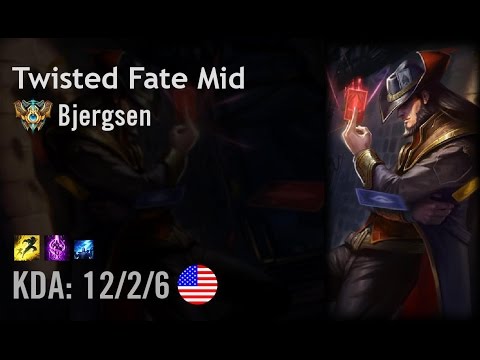 Twisted Fate Mid vs Lux - Bjergsen - NA Challenger Patch 6.7