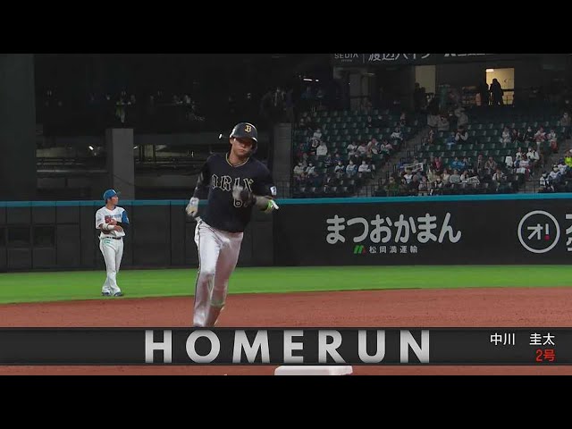 【6回表】バファローズ・中川圭太・森友哉が2者連続ホームラン!! 森は驚異の2戦3発!! 2023年4月26日 北海道日本ハムファイターズ 対 オリックス・バファローズ