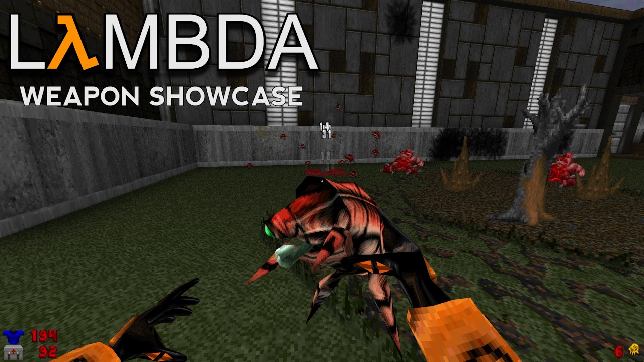 Doom mod weapon showcase: Lambda (Half-Life weapons in Doom)