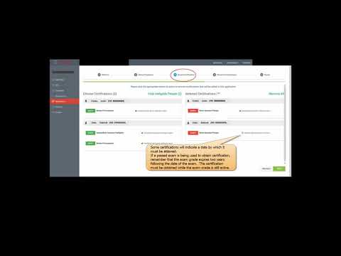 Submit Application-Cert. tutorial video