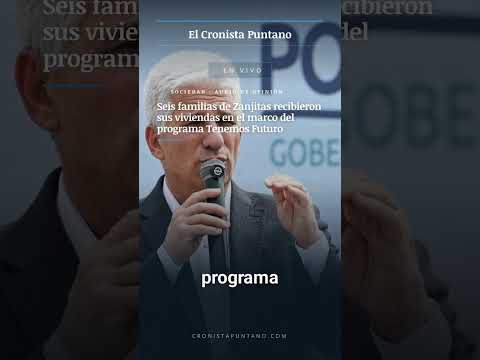 Seis familias de Zanjitas recibieron sus viviendas en el marco del programa Tenemos Futuro