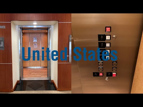 RARE United States Square Button Hydraulic Elevator - Foothill Corporate Center - Pleasanton, CA