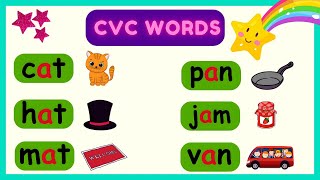 CVC Words | Phonics for Kids | Learn to Read with the Letter A Sound