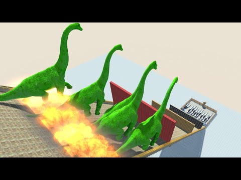 All Units - Falling Into Quicksand  #2 - Animal Revolt Battle Simulator