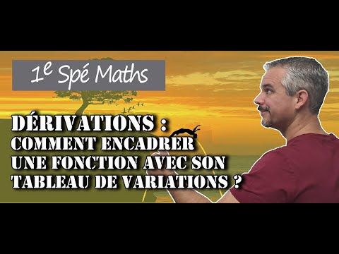 Dérivation - Comment encadrer 1 fonction avec son tableau de variations?