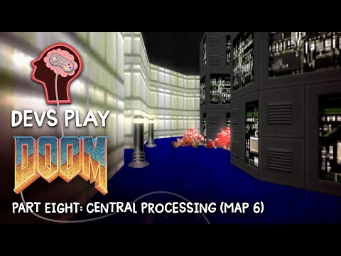 "Devs Play" S01E05 - Doom (Part 8 - Map 6 Central Processing) 60fps [8/10]