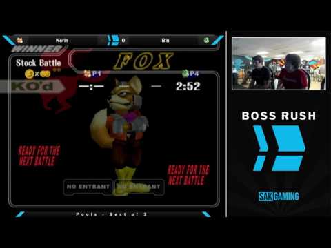 Boss Rush SmashG0D Pools - Nerin (Fox) vs Bin (Jigglypuff)