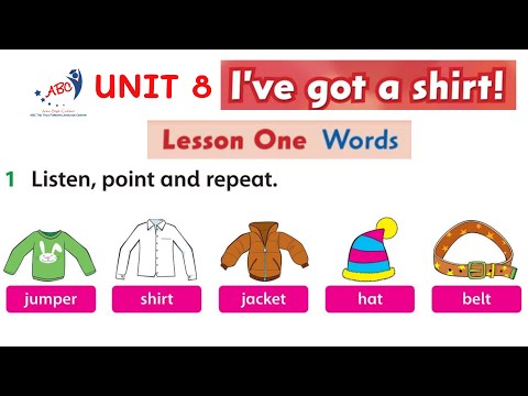 Family and Friends Starters (2nd) | Unit 8 - I've got a shirt! | Lesson 1 Words