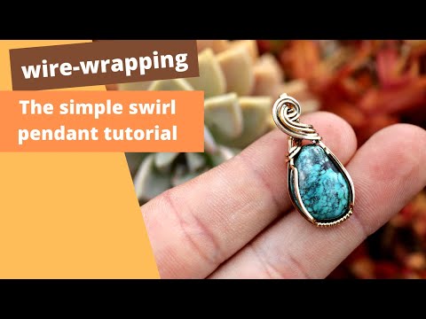 wirewrapping: the simple swirl pendant tutorial