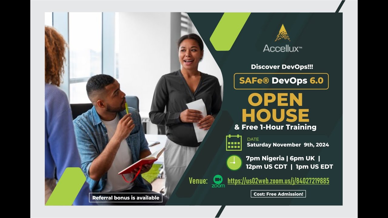 Accellux SAFe DevOps (SDP) Open House