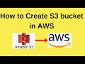 How To Create S3 Bucket In AWS