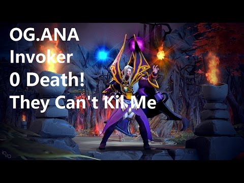 Pro Player Rank Game MMR : OG Ana Mid Invoker They can't Kill Me Highlights