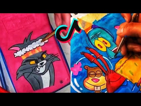 People Painting Things on TikTok for 7 Minutes Straight (Part 43)  Tik Tok Art Compilation