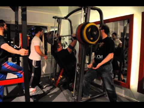 234kg overhead press in smith machine