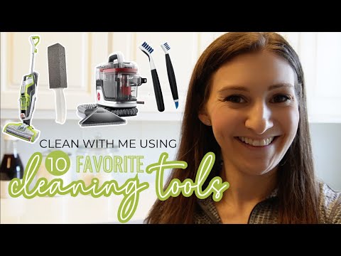 *UPDATED* CLEAN WITH ME USING MY TOP 10 CLEANING TOOLS // Must Have Home Cleaning Tools