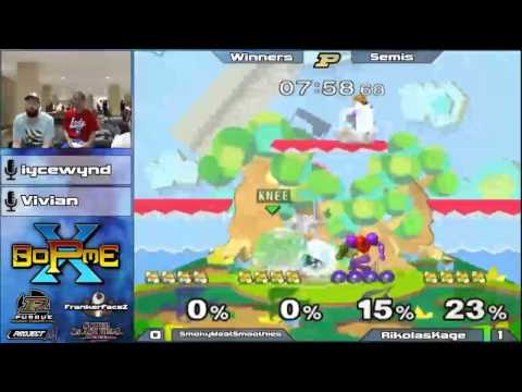 BoPME X Melee - Slippery Salamander Smoothie (Blue) vs. RikolasKage (Green) Winners Semis