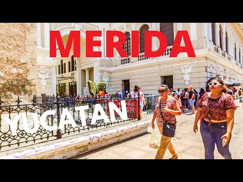 🇲🇽 Passeio a pé pela Península de Mérida Centro Yucatán | Viagem Virtual | 2023