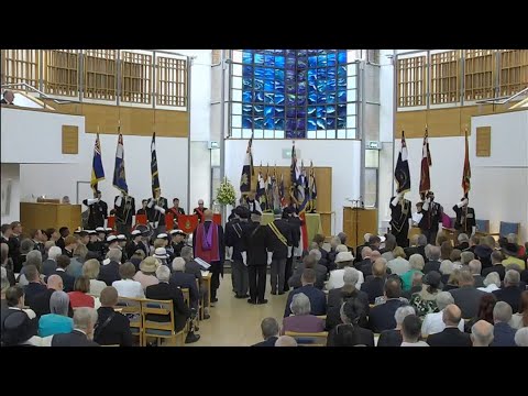 Falklands War (40th anniversary) Memorial service (12) (UK) - ITV News - 12 June 2022