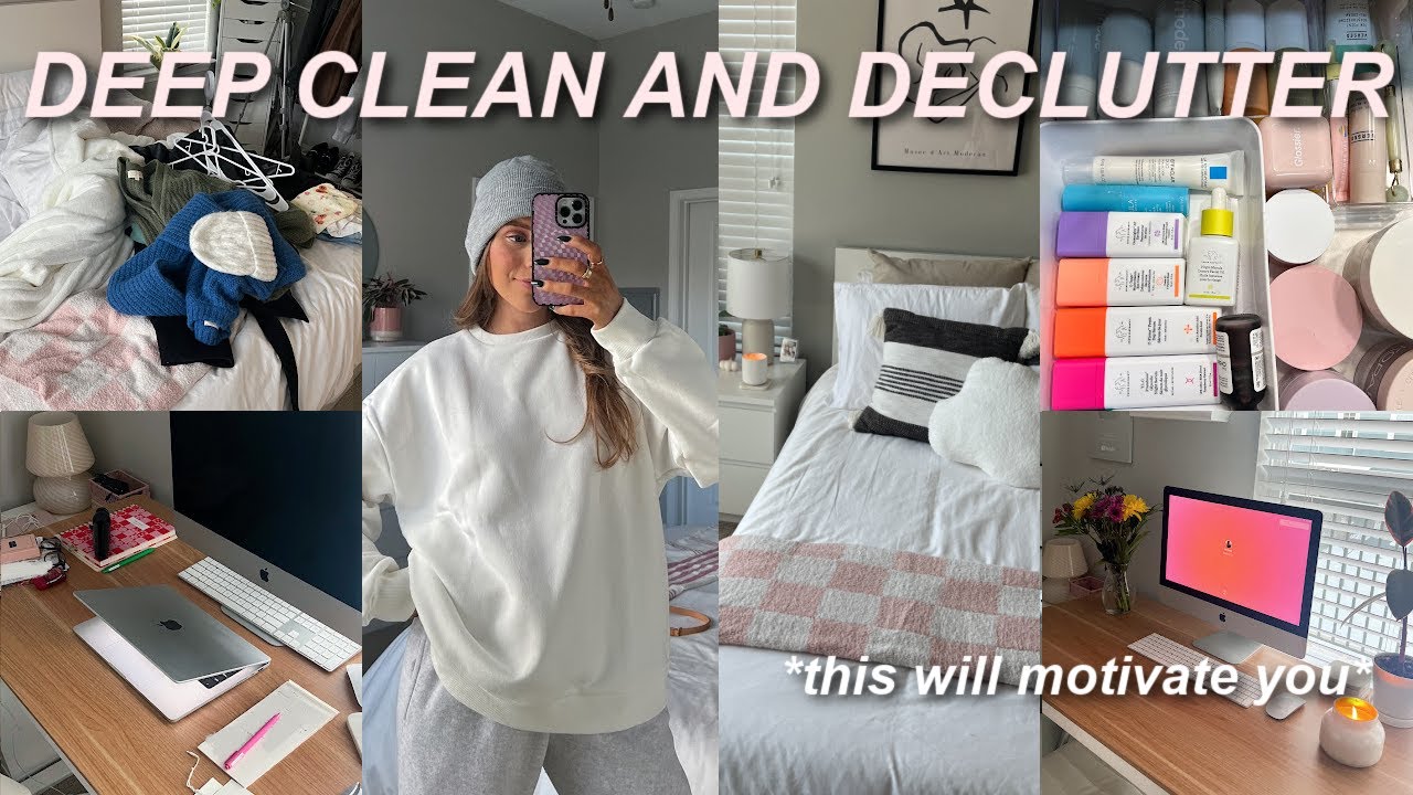 HUGE DEEP CLEAN + DECLUTTER WITH ME! *RESET FOR 2024* (MOTIVATION FOR THE NEW YEAR)