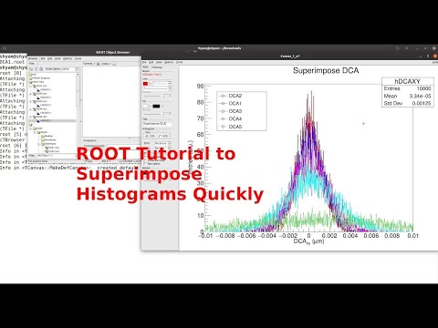 ROOT Tutorial Simplest way to Superimpose the Histogram using Browser