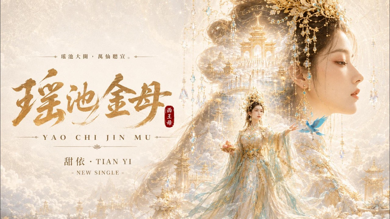 《瑤池金母》⚡神性電音｜萬仙聽宣 Divine EDM  [ 動態歌詞/Lyrics ]