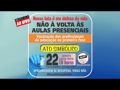 Ato Simbólico - Não à Volta às Aulas Presenciais