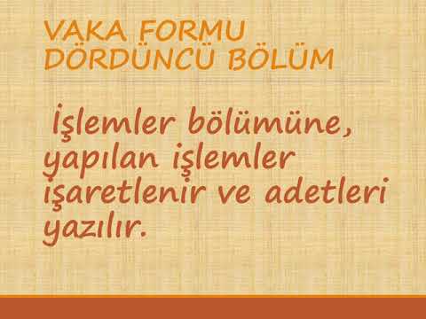Acil Sağlık Hizmetlerinde Kullanılan Formlar Video Dersi