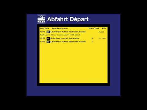 BLS TTS Ansage - Ausfallmeldung zur S7 nach Luzern - Madiswil