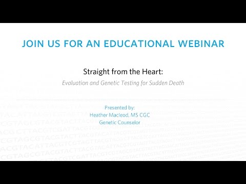 Ambry Genetics: Webinar - Evaluation, Genetic Testing for Sudden Death