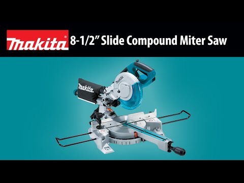Makita LS0815FLN Pjovimo staklės, 65x305 mm,diskas: 216x30 mm, 1400 W, darbinis šviesos diodas&amp;laserinis žymeklis, 14,1kg video
